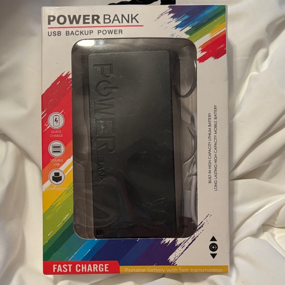 Power Bank backup power Quick Charge double UsB lithium battery mobile